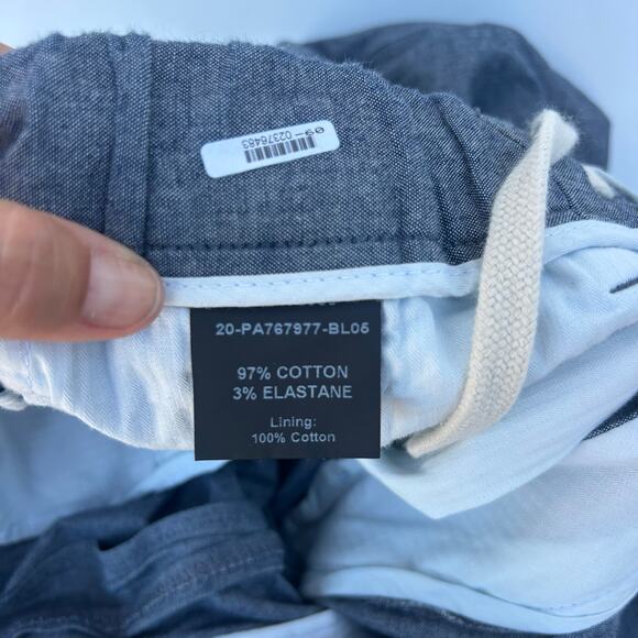 Todd Snyder Men’s Chambray Traveler Suit Trousers Drawstring Cotton Pants Blue M - Picture 5 of 8